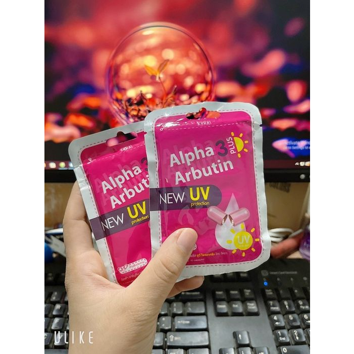 Viên Kích Trắng Alpha Arbutin 3 Plus Đêm, Ngày UV Giúp Da Trắng Mịn Hàng Thái Lan