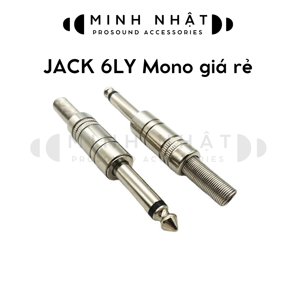 Jack - Giắc 6ly 6mm hợp kim mạ niken  kết nối âmly, laptop, máy tính, điện thoại, Mixer, Micro chuyên dụng cho âm thanh