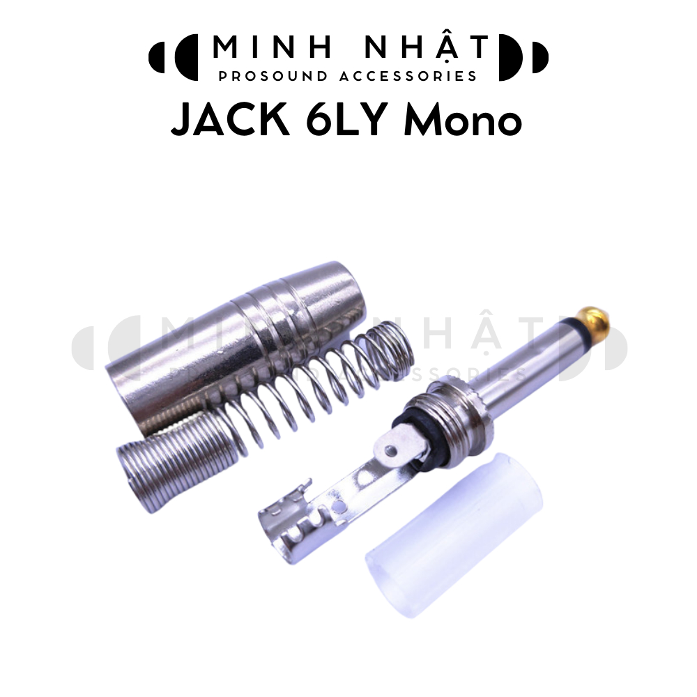 Jack - Giắc 6ly 6mm hợp kim mạ niken  kết nối âmly, laptop, máy tính, điện thoại, Mixer, Micro chuyên dụng cho âm thanh