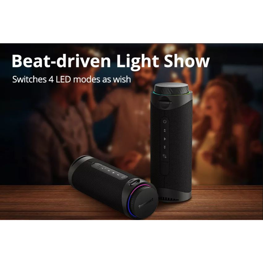 ✪CHÍNH HÃNG✪ Loa Bluetooth Tronsmart T7 Công suất 30W, kháng nước IPX7, thời gian nghe nhạc đến 12 giờ