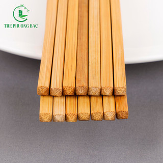 Đũa gỗ tre tây bắc TRE PHƯƠNG BẮC cao cấp, an toàn, tự nhiên, không hoá chất - (Hộp 10 đôi)