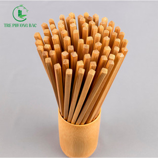 Đũa gỗ tre tây bắc TRE PHƯƠNG BẮC cao cấp, an toàn, tự nhiên, không hoá chất - (Hộp 10 đôi)