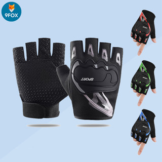 Găng Tay Xe Máy Xe Đạp Chống Trượt Nửa Ngón Bao Tay Chống Nắng Lái Đi Phượt Thể Thao Nam Nữ Có Dây Điều Chỉnh Cổ Tay