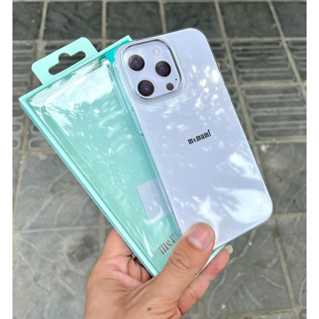Ốp lưng Memumi trong siêu mỏng cho iPhone 15/ 15 proMax/ 12 / 13/ 14 ProMax  chống ố vàng , siêu nhẹ. Hàng Chính Hãng