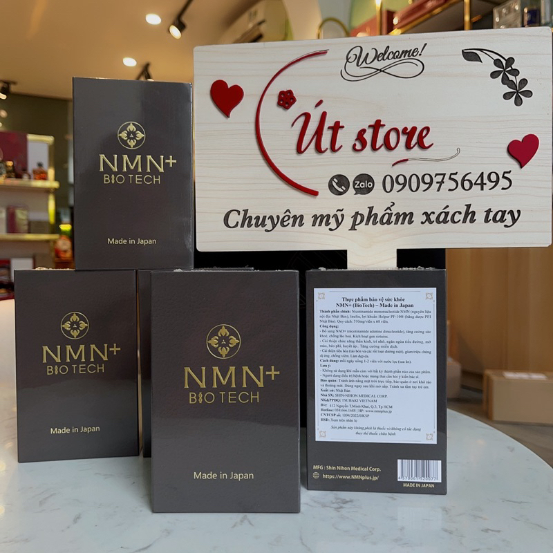 Viên uống NMN+ Biotech chống lão hóa cấp độ tế bào 60 viên -Út store