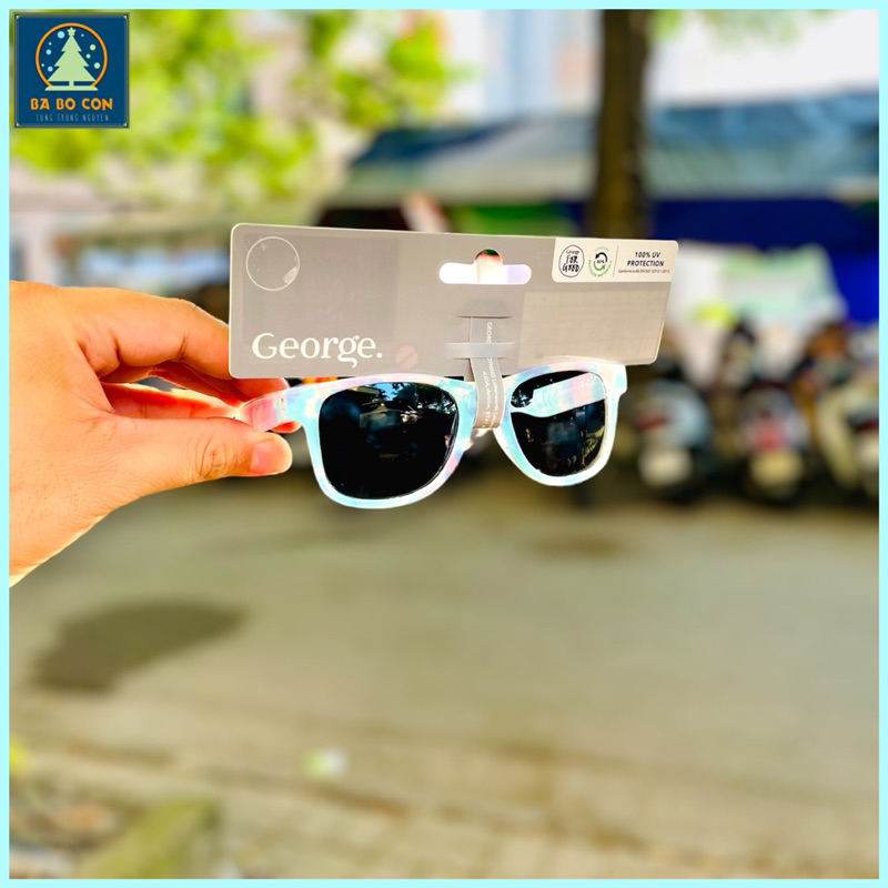 Kính râm trẻ em GEORGE size 3-5 tuổi gọng tuyệt đẹp, chống UV đeo cực đẹp, đầy đủ tem tag chuẩn Auth