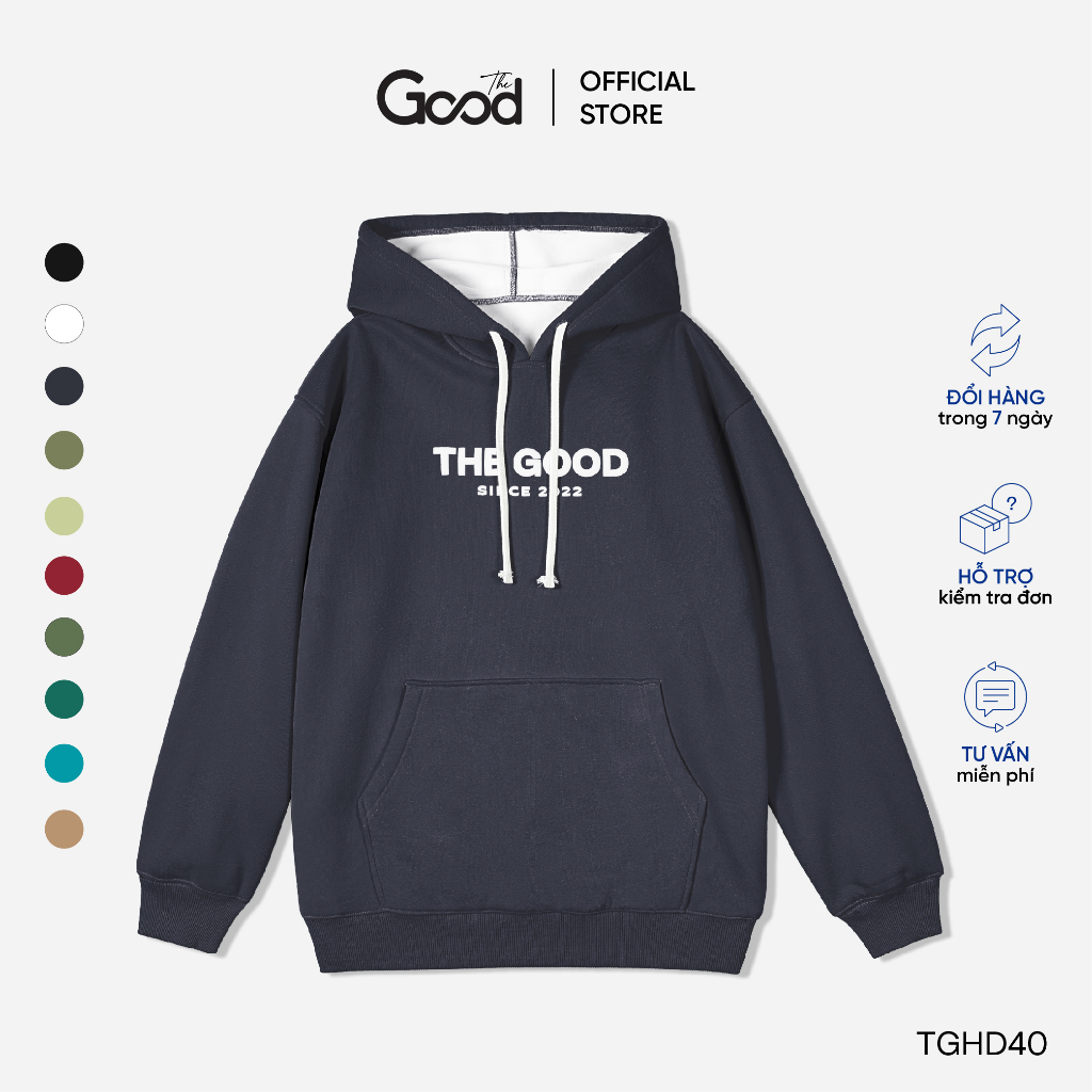 Áo Nỉ Lót Lông Có Mũ Thời Trang THE GOOD/ Basic Hoodie