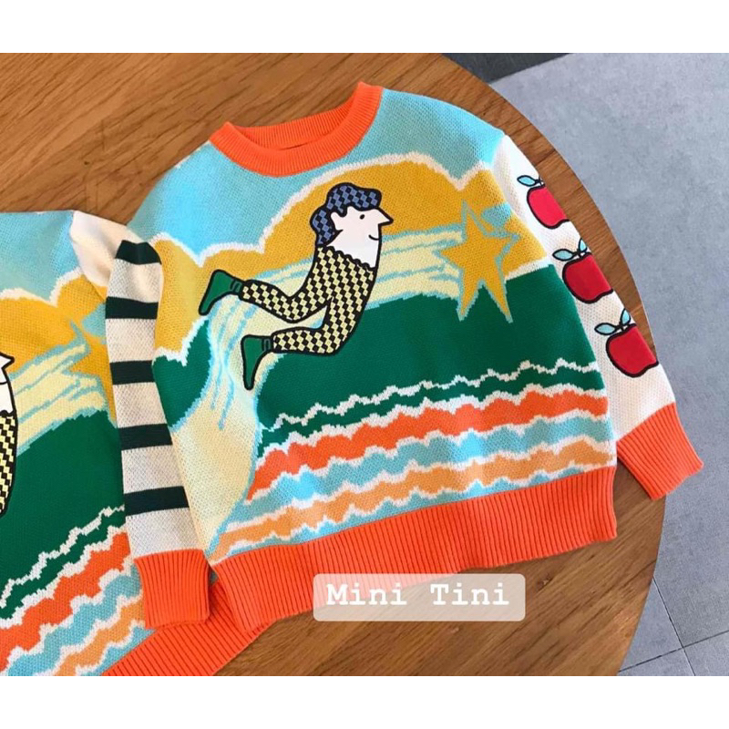 Áo len MQD bé trai bay giữa ngân hà