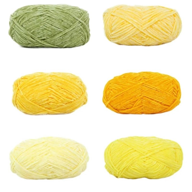 Len nhung mềm mịn 2mm móc thú bông, khăn, áo, mũ