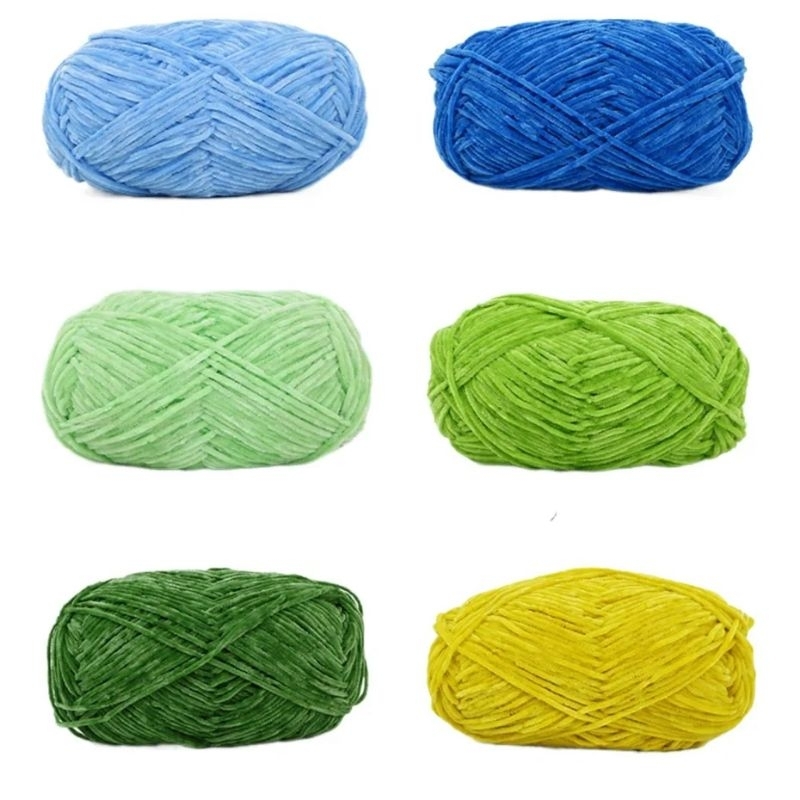 Len nhung mềm mịn 2mm móc thú bông, khăn, áo, mũ