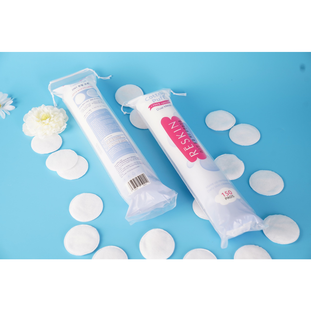 Bông tẩy trang Reskin Dual Mesh 150 miếng và 120 miếng