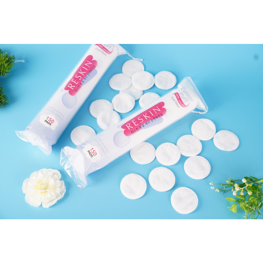 Bông tẩy trang Reskin Dual Mesh 150 miếng và 120 miếng
