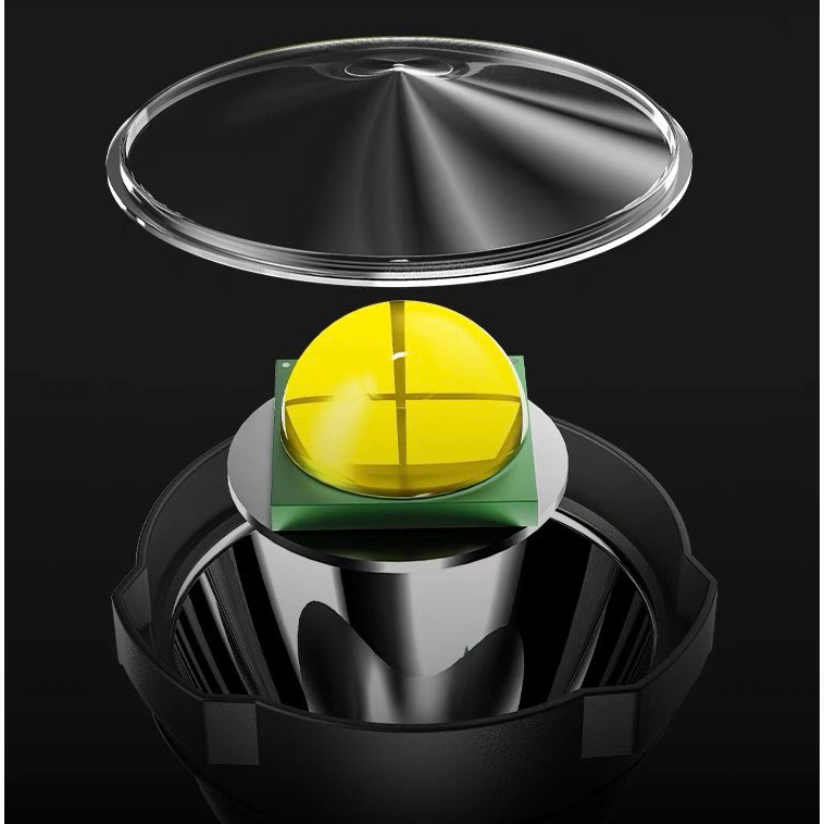 Đèn pin siêu sáng chiếu xa 1000m KAW W591 chống thấm nước - Đèn pin cầm tay sạc USB Đèn pin siêu sáng.