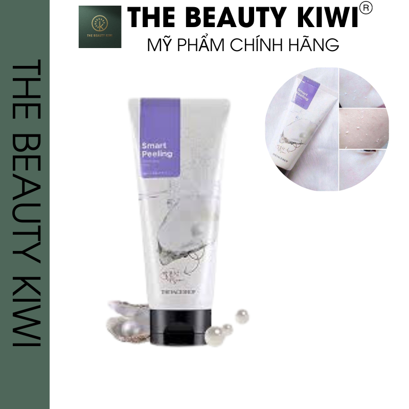 Tẩy Tế Bào Chết Mặt The Face Shop Ngọc Trai Hàn Quốc Smart Peeling White Jewel 120ML Giúp Da Trắng Sáng
