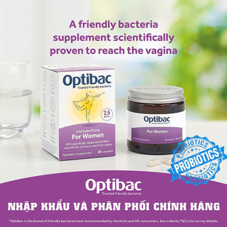 Men Vi Sinh Optibac Tím Probiotics For Women, UK
