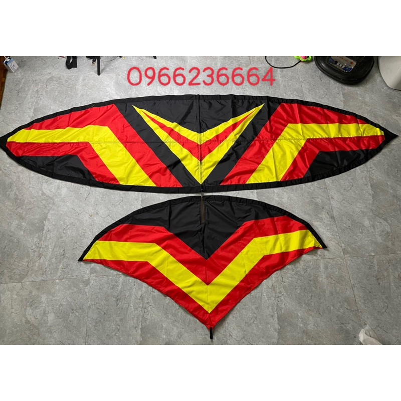 Áo diều xỏ khung 2m, 2m5, 3m vải mịn hình sắc nét