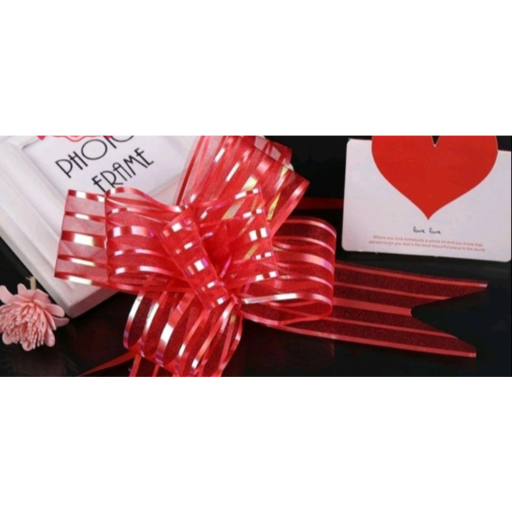 Tệp 10 Chiếc Nơ Rút Von Gói Quà, Nơ Rút Voan 5cm Buộc Quà Gói Quà Gói Hoa