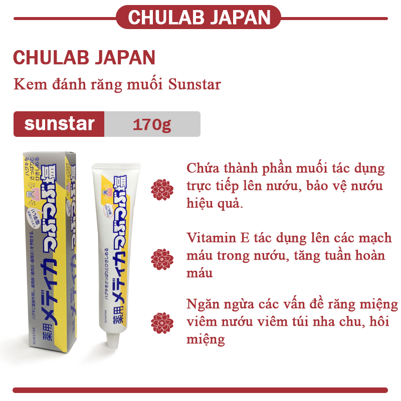 Kem Đánh Răng White & White Lion Làm Trắng Răng , Hơi Thở Thơm Mát 150g Nhật Bản Chulab Official