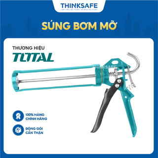 Súng bơm silicon Total THT21309 súng bơm mỡ 9 inch dài 235mm độ dày 2.2mm đường kính 51mm tay cầm nhôm - Thinksafe