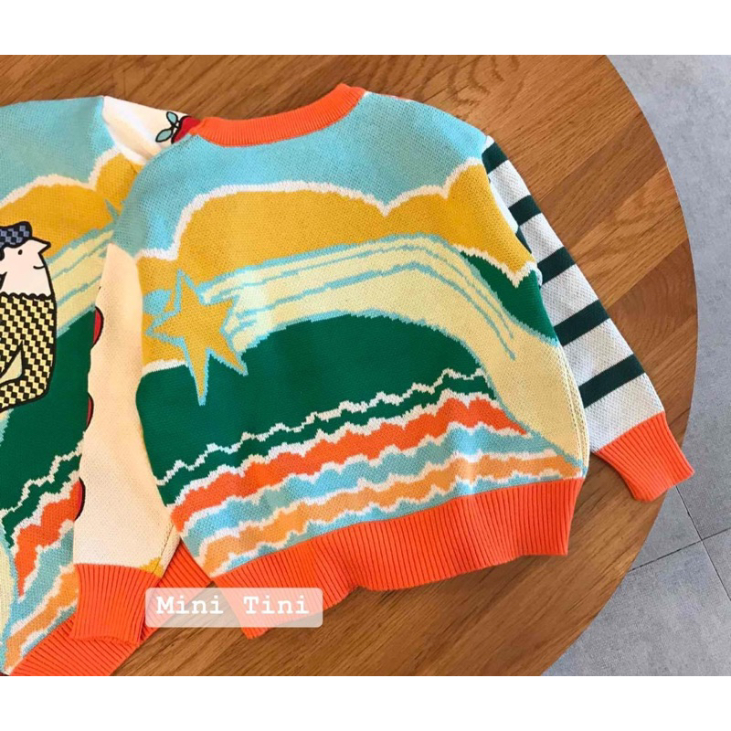 Áo len MQD bé trai bay giữa ngân hà