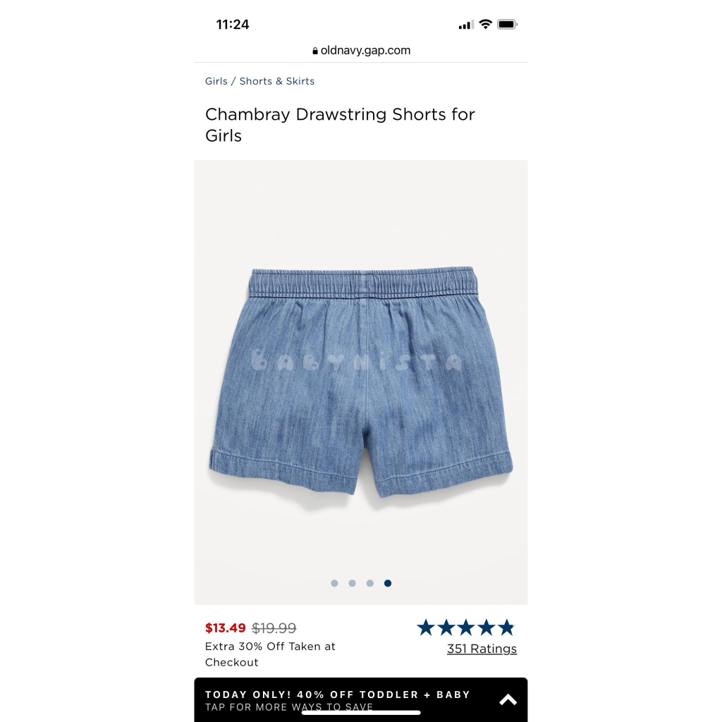 SHORT JEAN LINEN BÉ GÁI DƯ XỊN