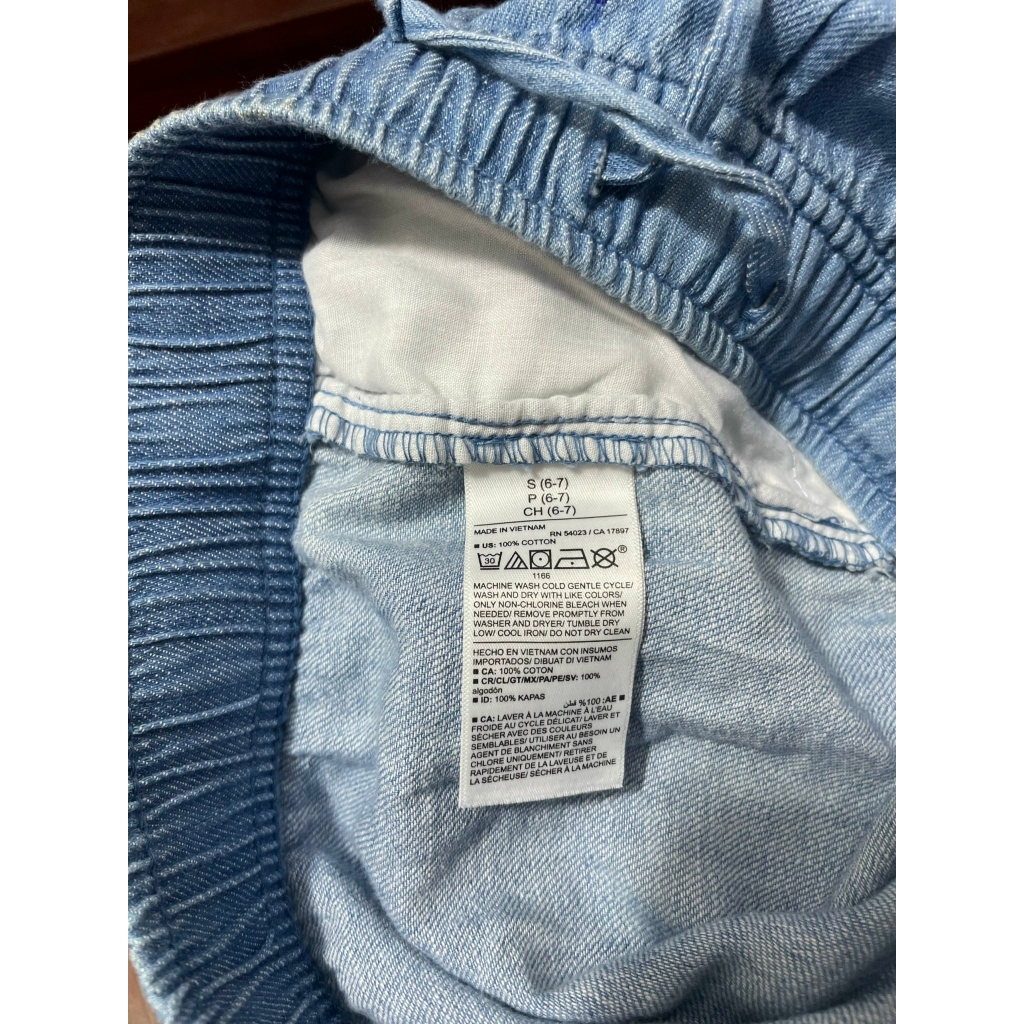 SHORT JEAN LINEN BÉ GÁI DƯ XỊN