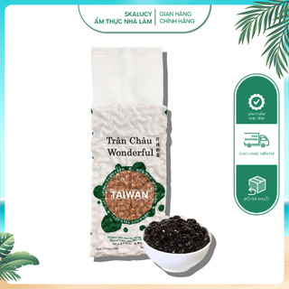 Trân châu đen cao cấp Wonderful Nguyên liệu nấu trà sữa dai ngon topping trân châu 1kg không nhớt khi nấu