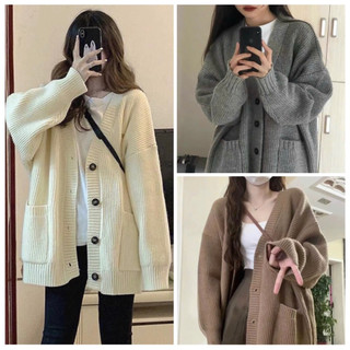 ✨bán sỉ✨len002- áo len cdg trơn 3 màu có cúc cài