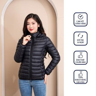 Áo phao nữ cao cấp Áo phao siêu nhẹ chắn gió không thấm nước bông cao cấp Áo ấm nhỏ gọn tiện lợi hàng thương hiệu Fam