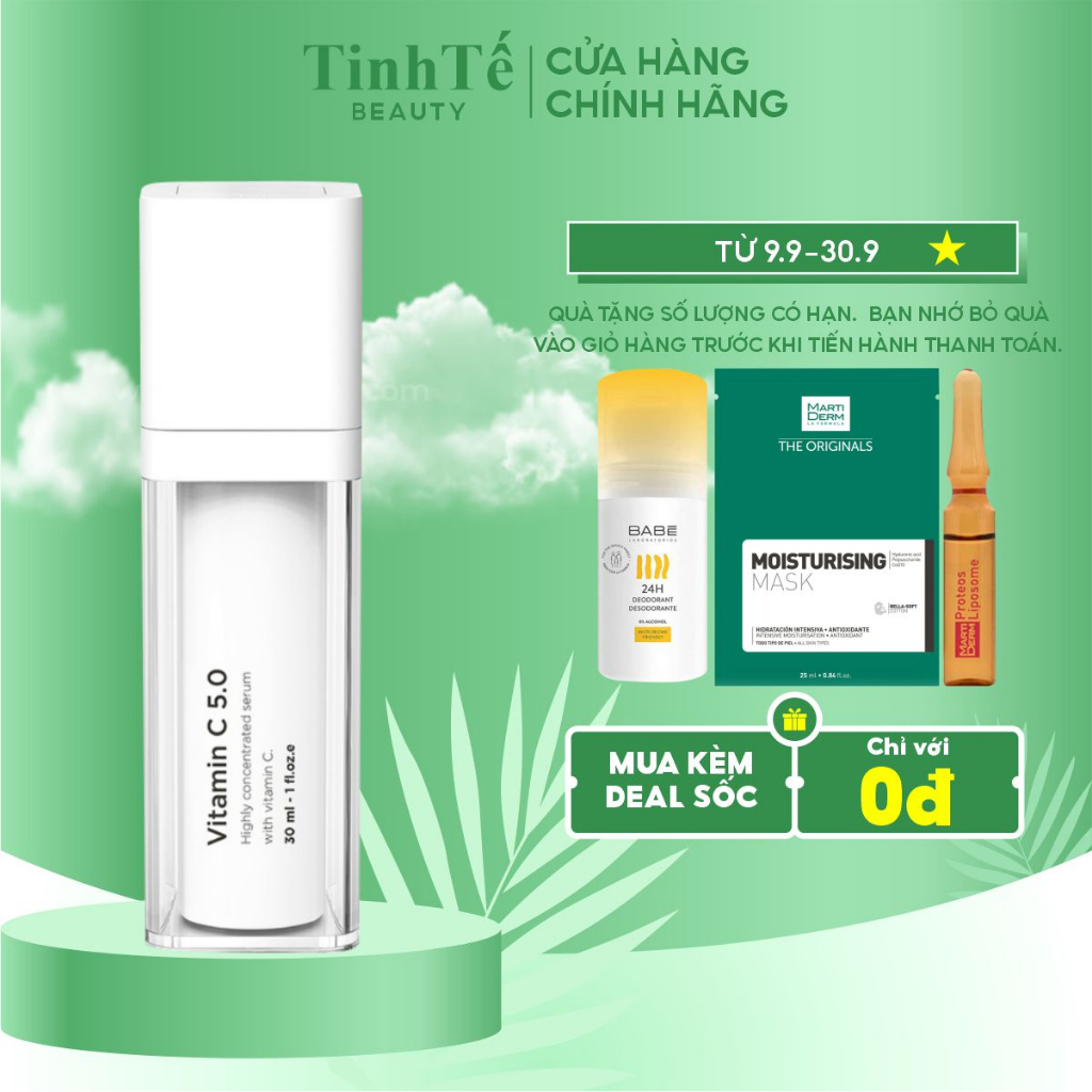 Tinh chất làm sáng, tăng đề kháng cho da Fusion Meso Vitamin C 5.0 30ml