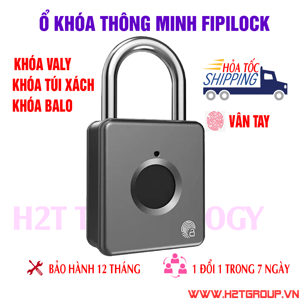 Ổ khóa vân tay siêu nhỏ  Fipilock FL-314 dùng để khóa vali, khóa balo, túi xách, khóa cặp vô cùng tiện dụng và an toàn