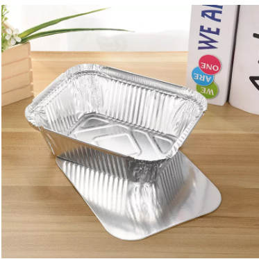 Combo 50 cái khay nhôm đựng thực phẩm kèm nắp tráng nhôm ĐỦ KÍCH THƯỚC