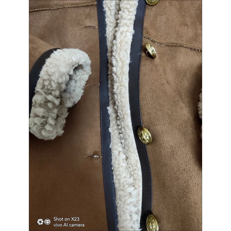 Áo khoác da lộn lót lông cá tính ❤️oder 1-2t