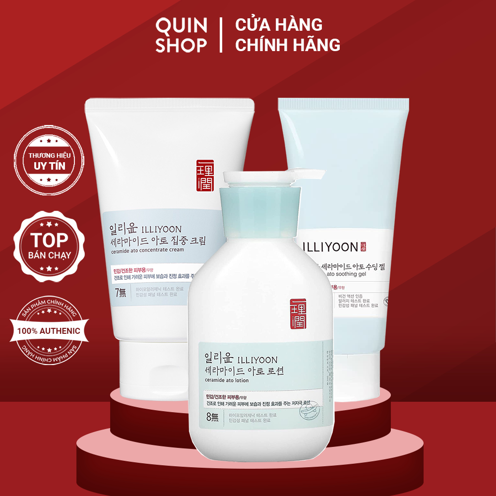 Kem Dưỡng Ẩm Mỏng Nhẹ ILLIYOON Ceramide Ato Cream Gel Lotion