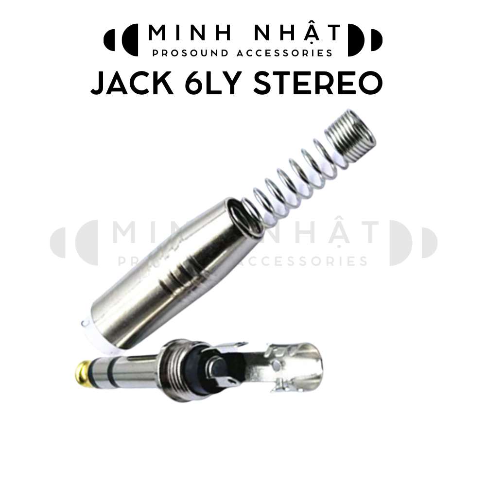 Jack - Giắc 6ly 6mm hợp kim mạ niken  kết nối âmly, laptop, máy tính, điện thoại, Mixer, Micro chuyên dụng cho âm thanh
