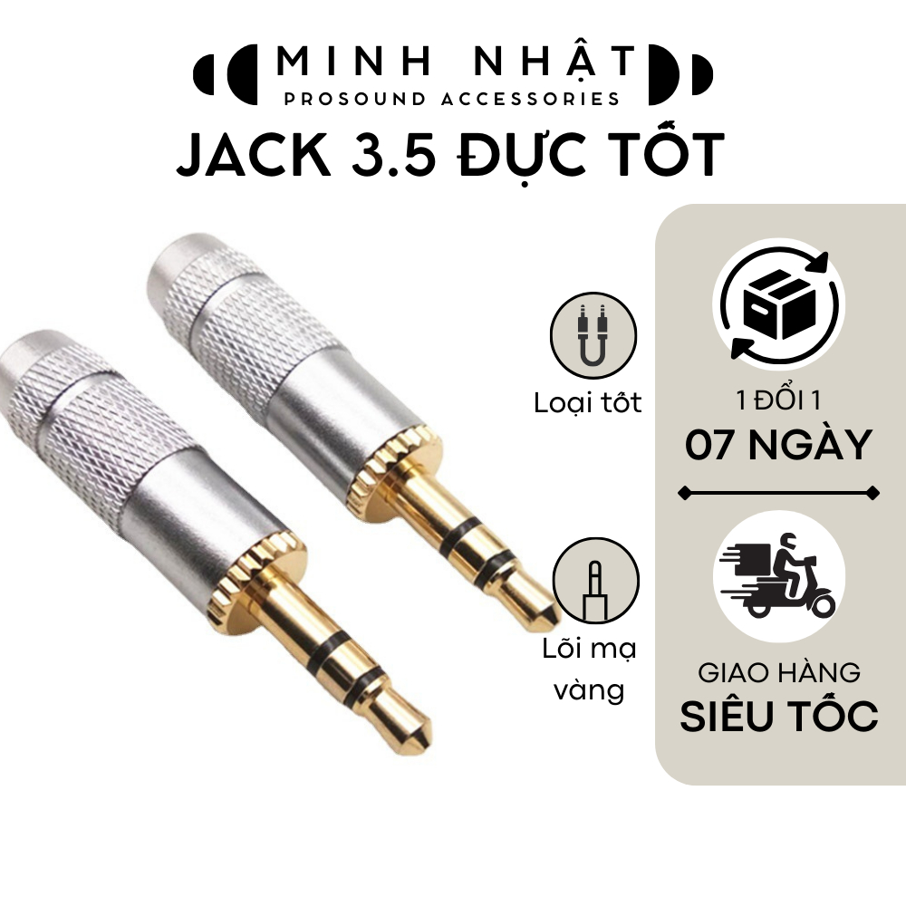 Jack 3.5  cao cấp kết nối âmly, laptop, máy tính, điện thoại, Mixer chuyên dụng cho âm thanh
