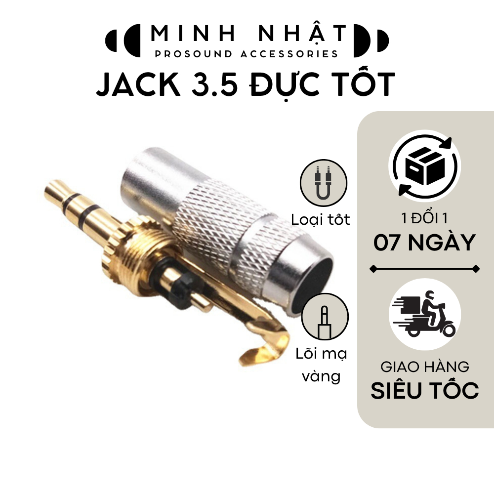 Jack 3.5  cao cấp kết nối âmly, laptop, máy tính, điện thoại, Mixer chuyên dụng cho âm thanh