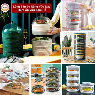 [FREESHIP] LỒNG BÀN LƯỚI, GIỮ NHIỆT - 5 TẦNG LỖ THOÁNG KHÍ, NẮP XOAY BẢO VỆ THỨC ĂN