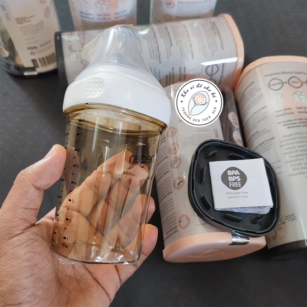 Bình sữa cao cấp He.gen 240ml full hộp đủ sách hướng dẫn