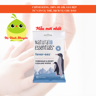 Khăn giấy lau mát hạ sốt Fever-eez Cool Care for Kids, Mỹ (32 miếng)