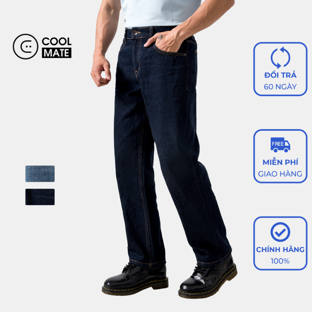 Coolmate x Copper Denim | Quần Jeans dáng Straight mặc thoải mái - thương hiệu Coolmate