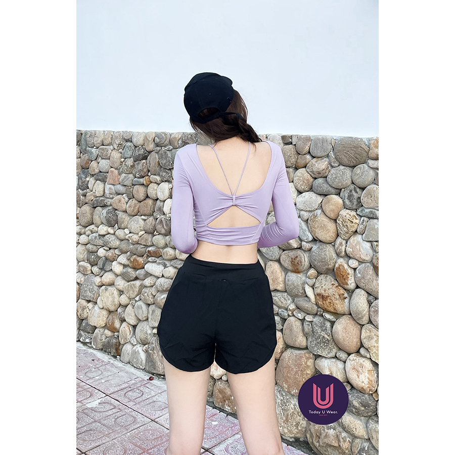 Áo tập gym yoga thể thao nữ Softy tay dài Today U Wear