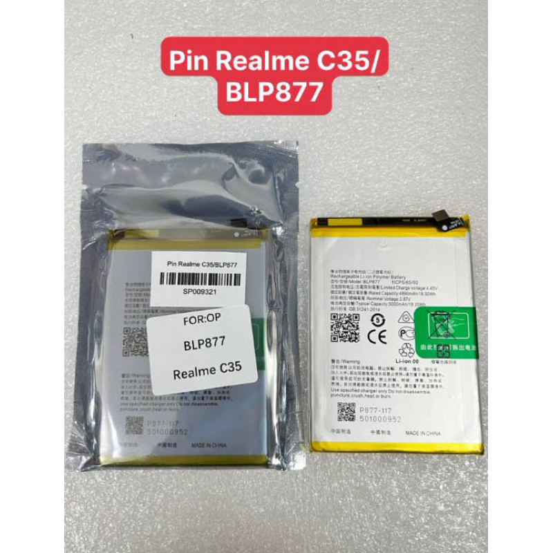 Pin Oppo BLP877 / Realme 8i / Realme C35 / Realme C30S