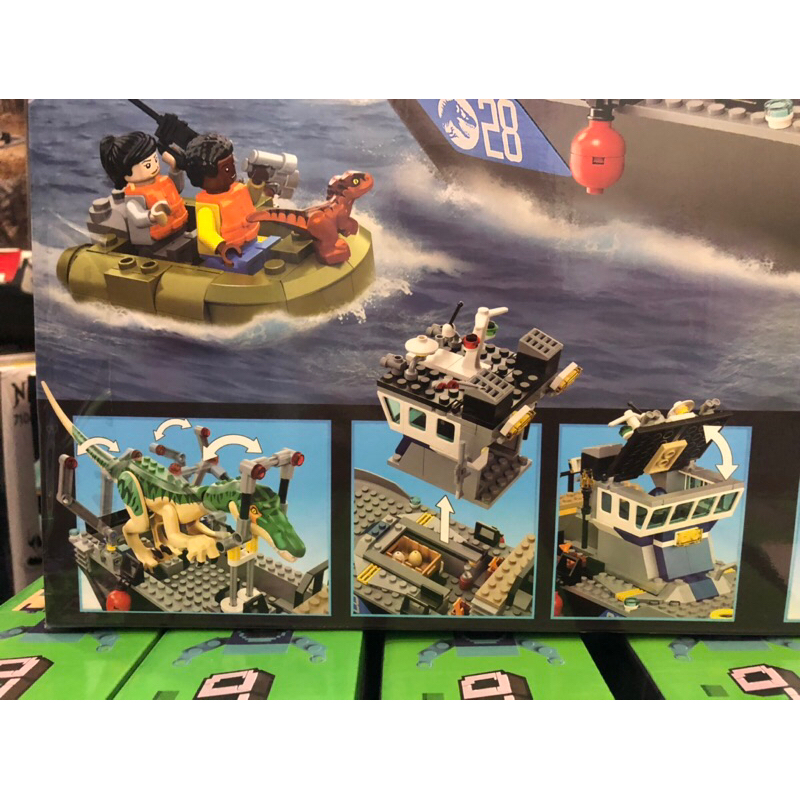 Đồ chơi lắp ráp 6100 60134 76942 Thuyền Bắt Khủng long Baryonyx Jurassic World - Xếp hình thông minh