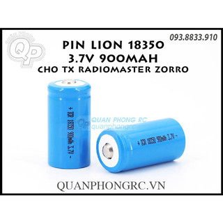 Pin 18350 900mah 3.7v lion battery for radiomaster zorro