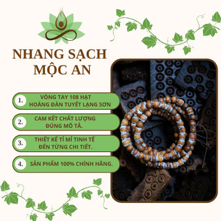 Vòng tay gỗ hoàng đàn tuyết lạng sơn 108 hạt, vòng tay gỗ tự nhiên thơm ngọt