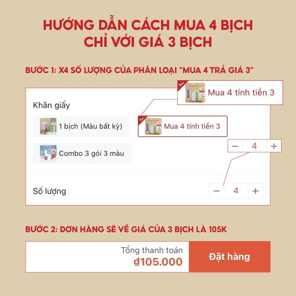 Giấy vệ sinh treo tường TopGia 3 màu