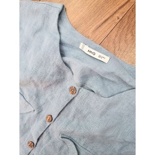 Áo linen hiệu Mango auth freesize