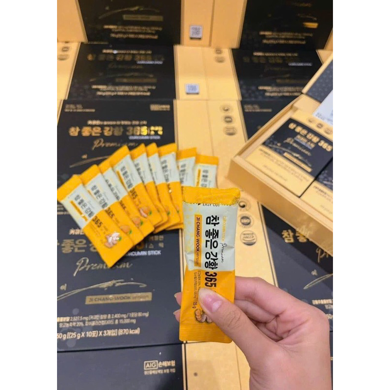 Thạch Nghệ Collagen Nano Premium Curcumin Jelly 365 Vị Xoài Hàn Quốc