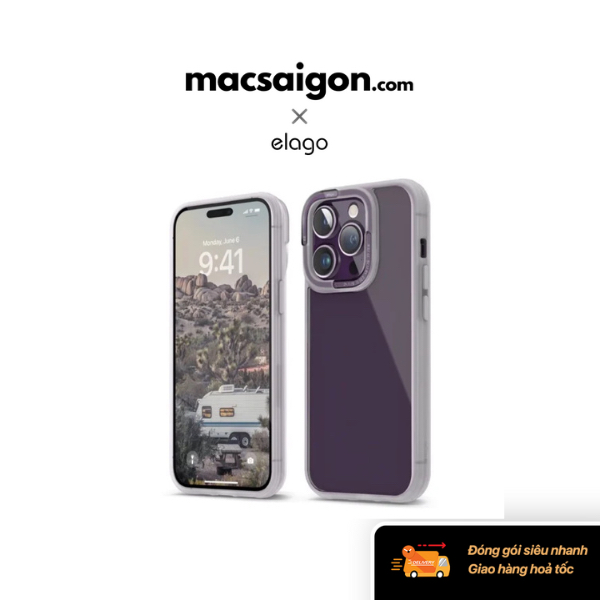 Ốp lưng iPhone 14 Pro Max elago Dual Case - Màu tím